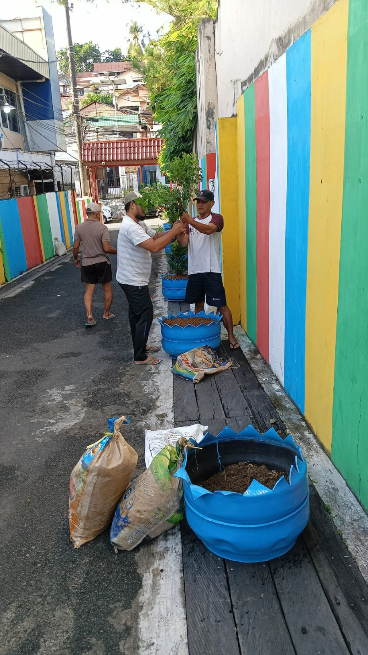 Kerja bakti di Gg 3