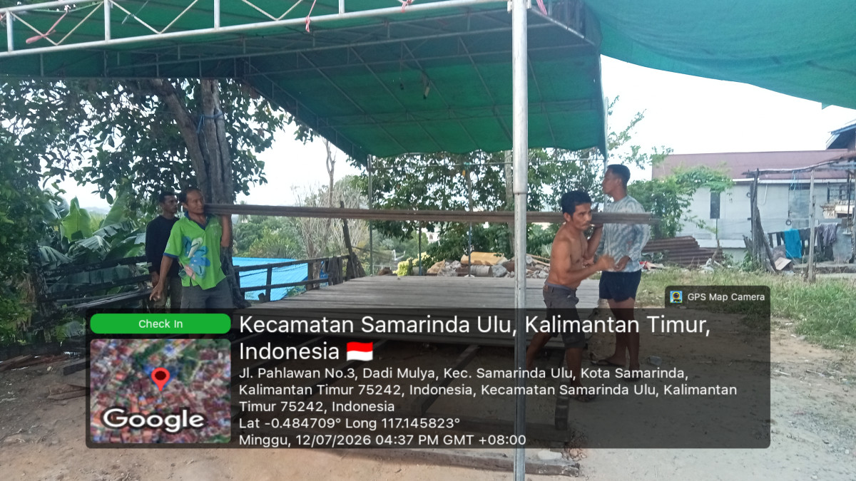 Gotong Royong bongkar panggung dan bersih" lingkungan