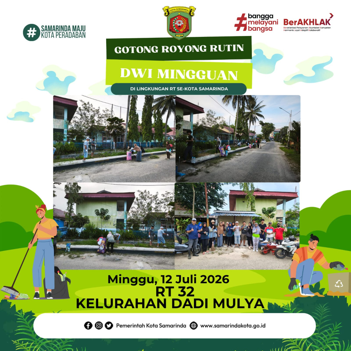 Kerja Bakti Rutin RT 32