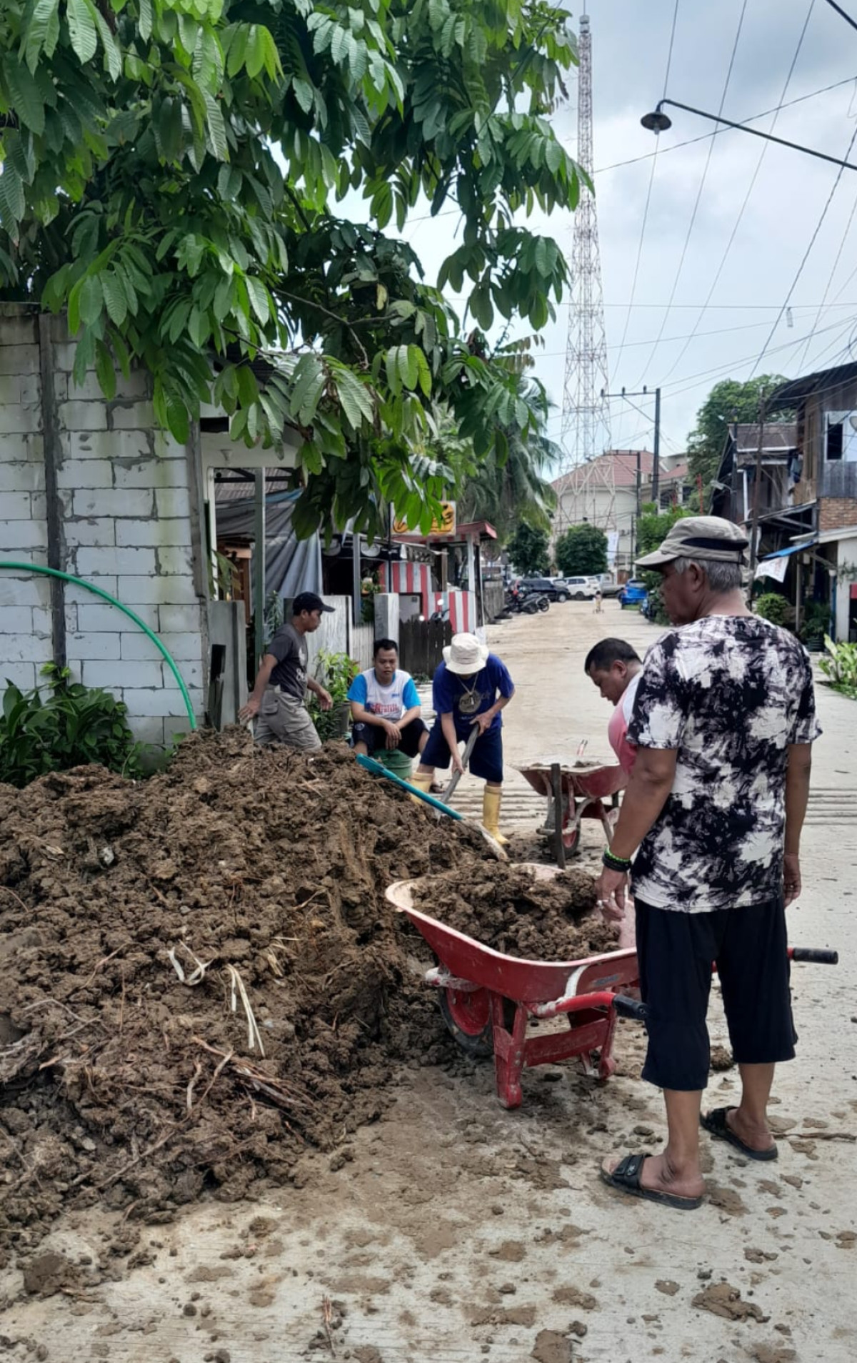 Kerja bakti di jl.harva