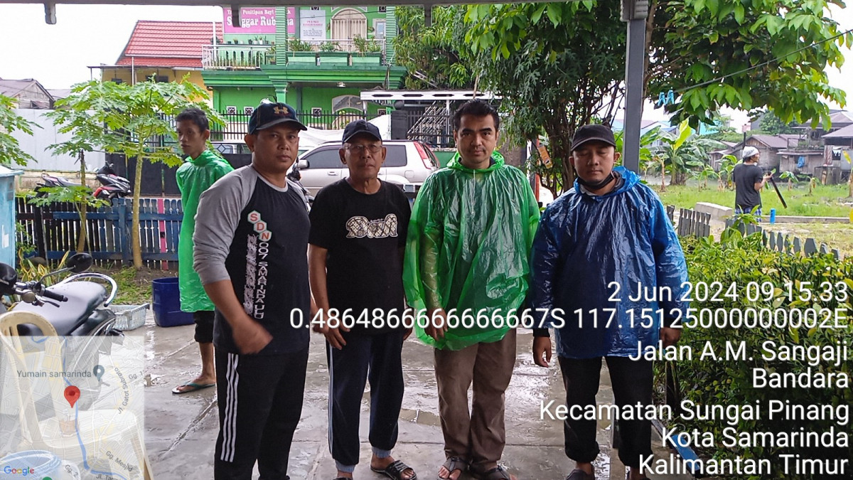 Kerja bakti gabungan di Jl. Kulintang ujung tepian skm