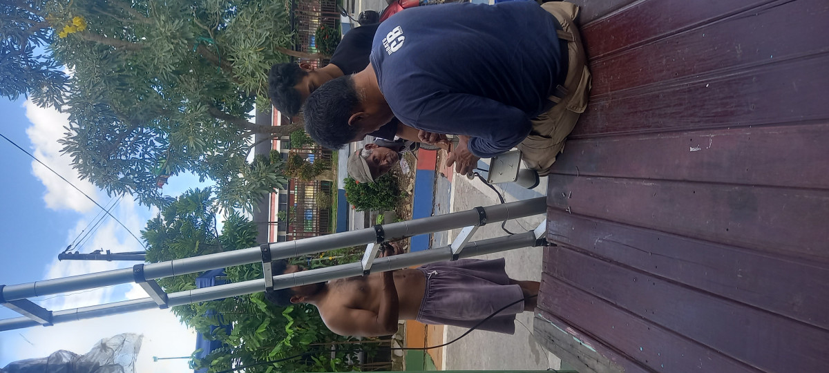 Pemindagan CCTV dan membuat tiang penyanggah baru