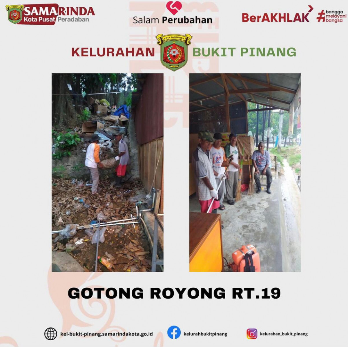 Kegiatan Kerja Bakti (Jl.P. Suryanata Perum Batara Indah)
