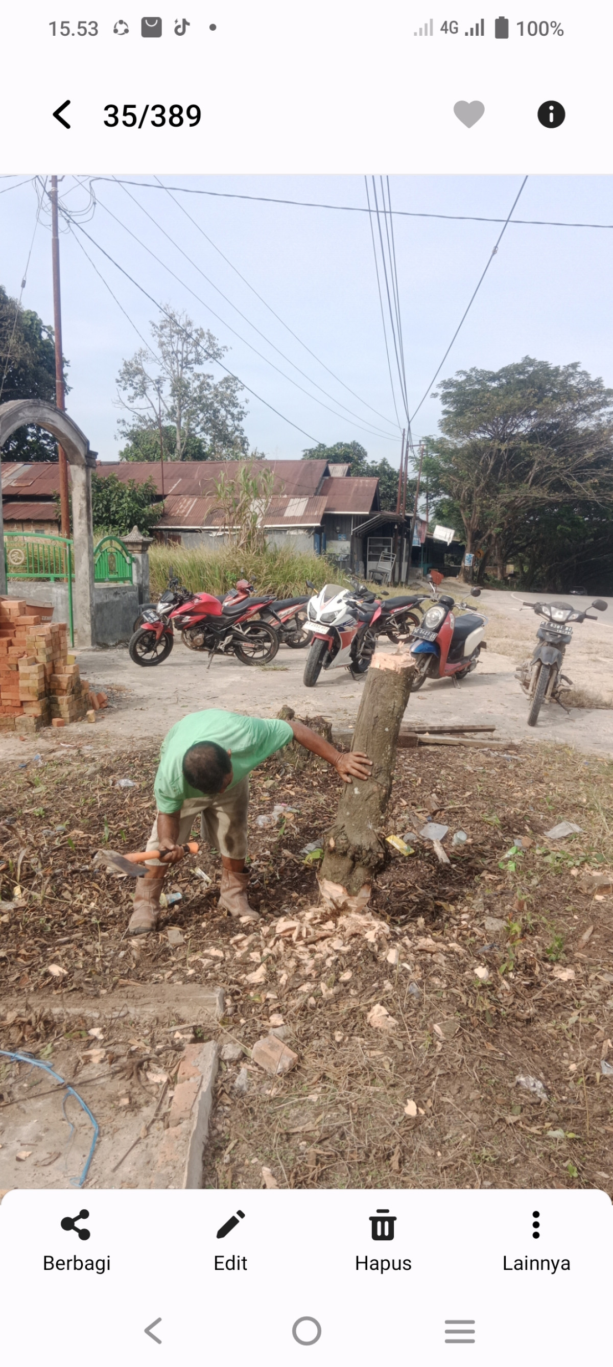 Kerja bakti di mushola