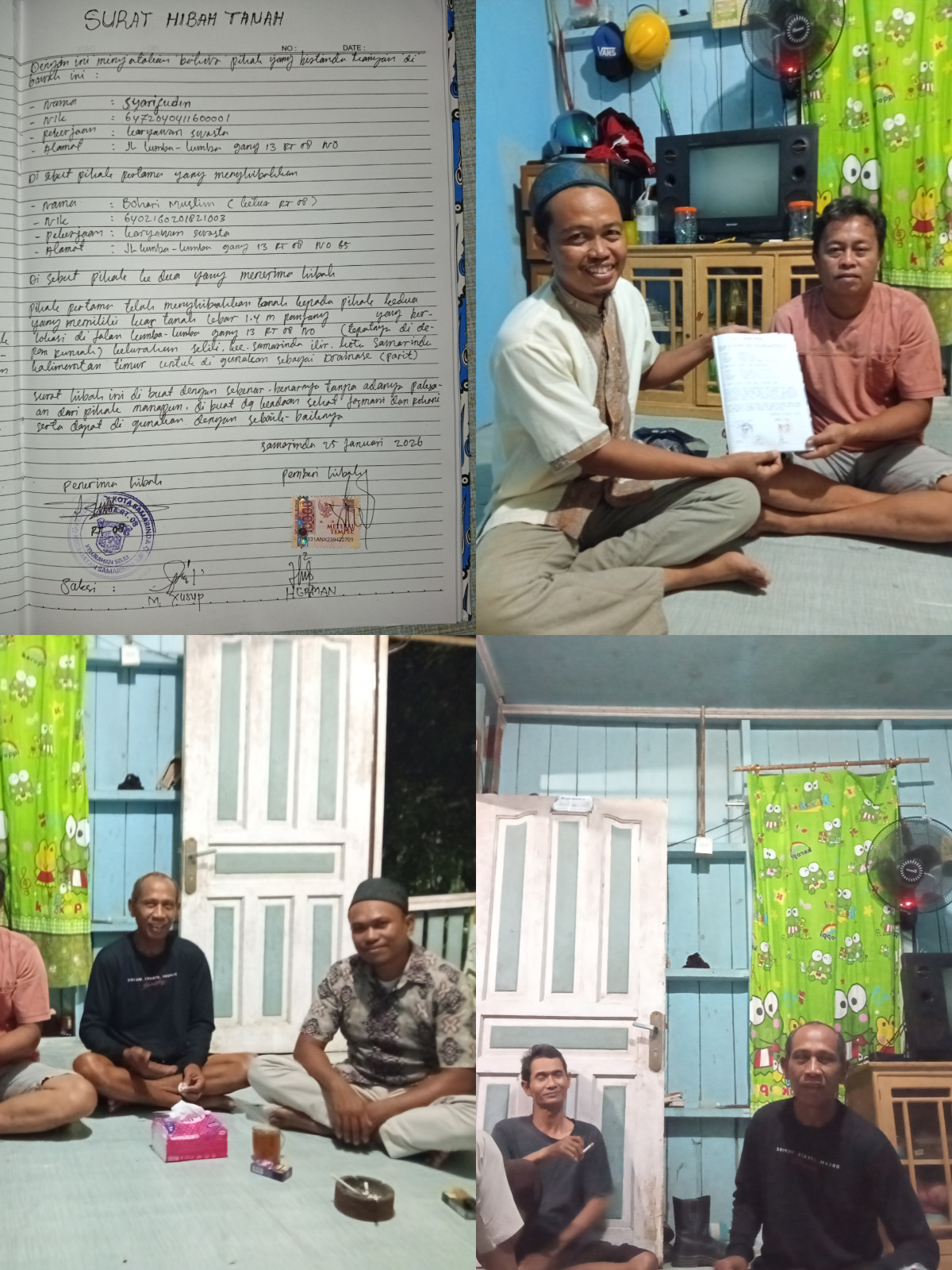 Penyerahan hibah tanah