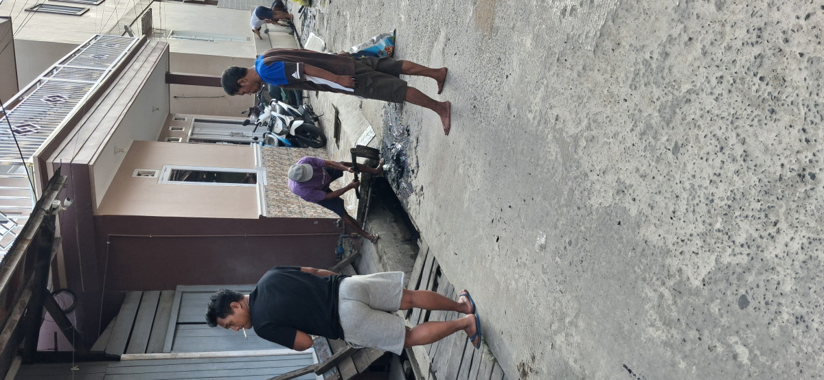 Kerja bakti jalan biawan gg.1 Rt. 22