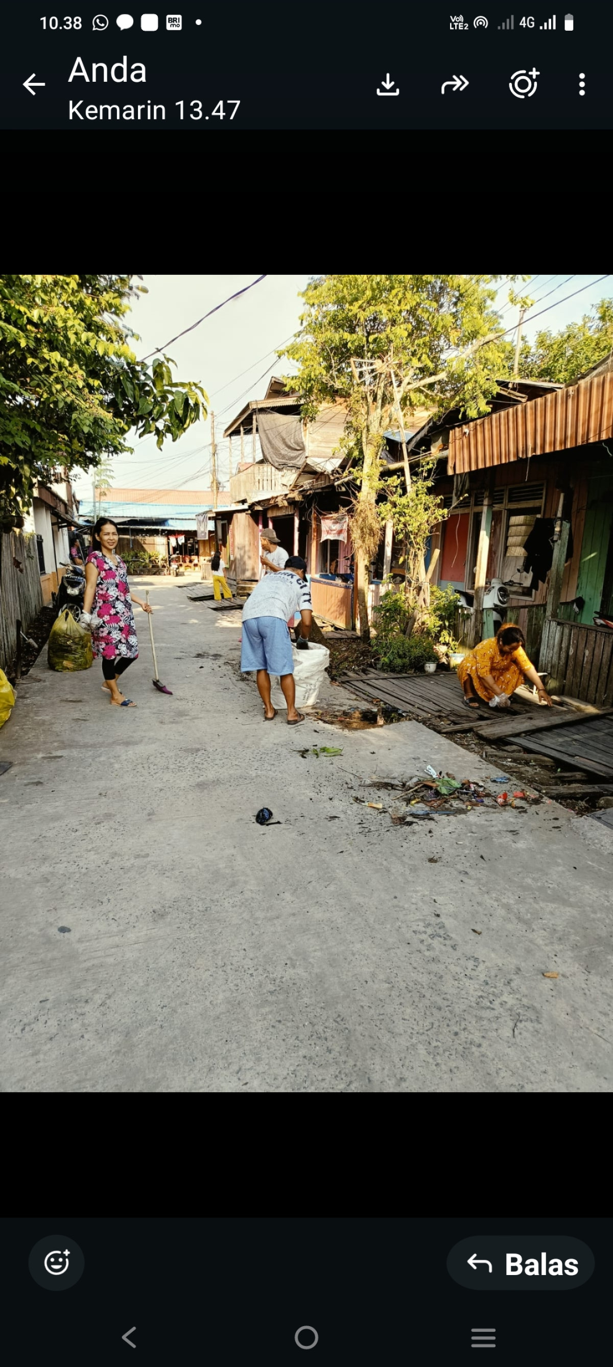 Kerja bakti warga Rt 25