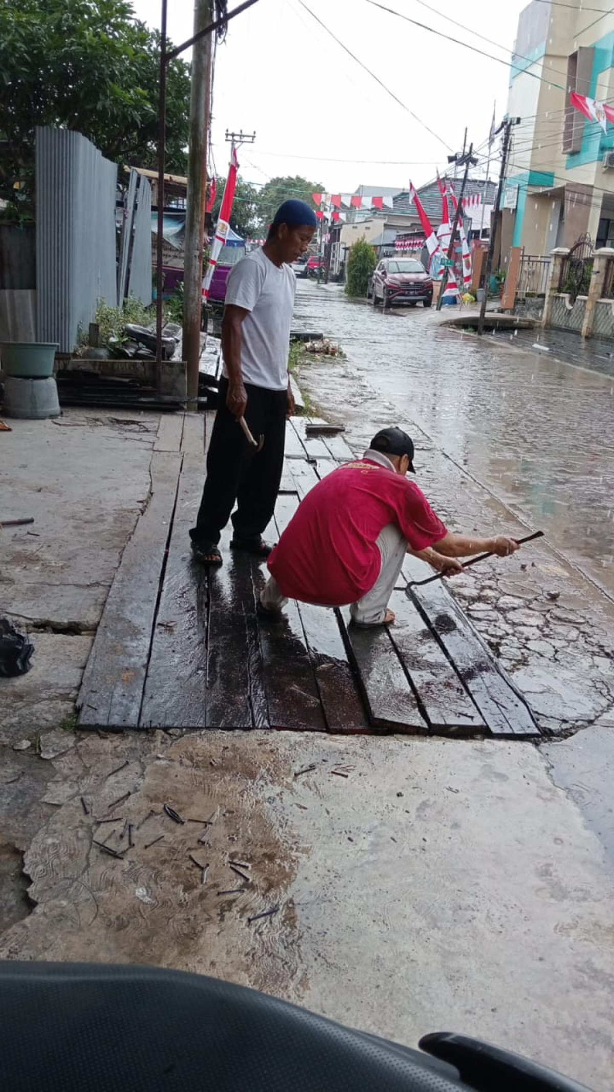 Perbaikan Jembatan Langgar Al-Wahhab