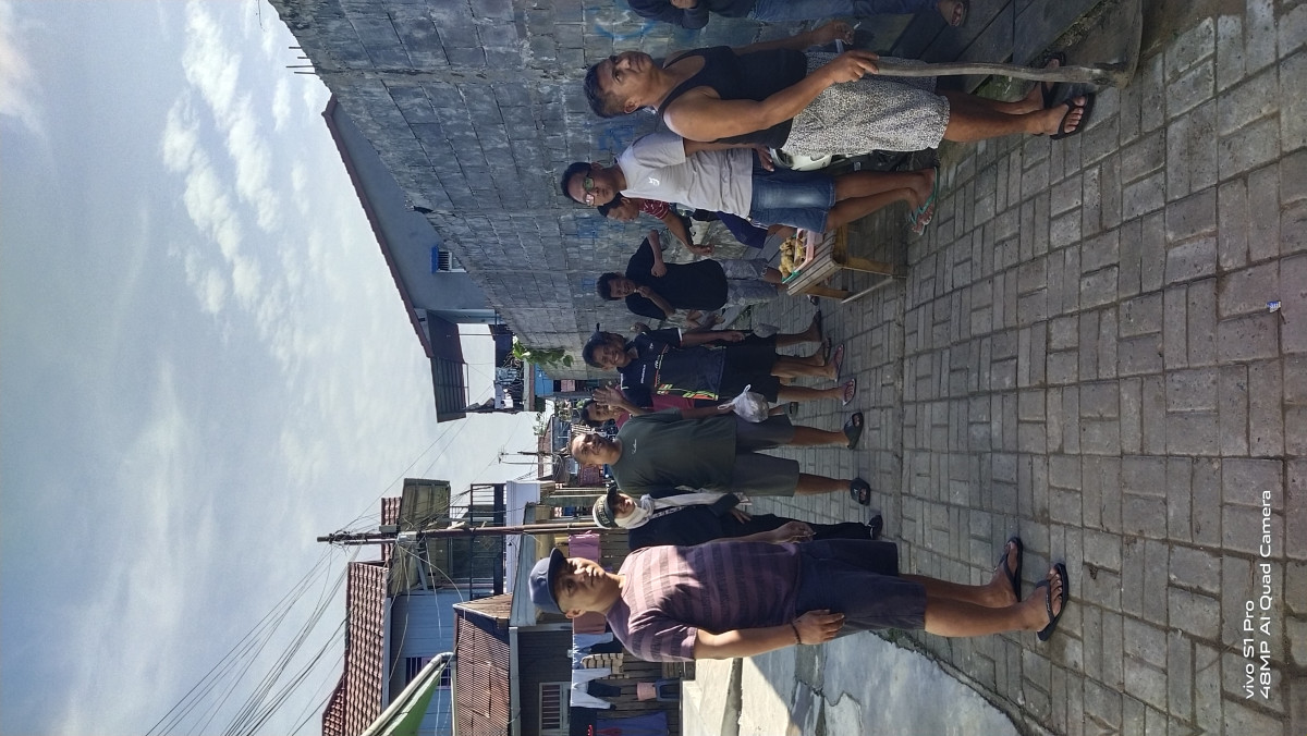 Pembersihan drainase jln Lambung mangkurat GG H USMAN RT 20