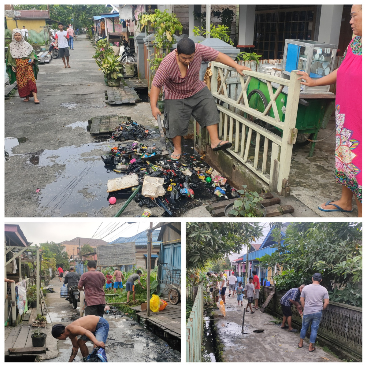 kerja bakti di rt 22 kel.pelita