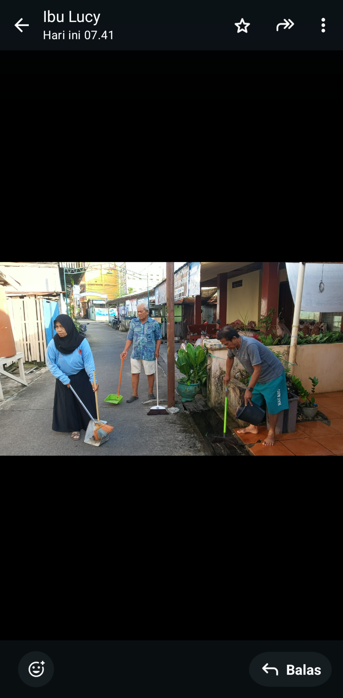 Kerja bakti warga RT 24 Pelita