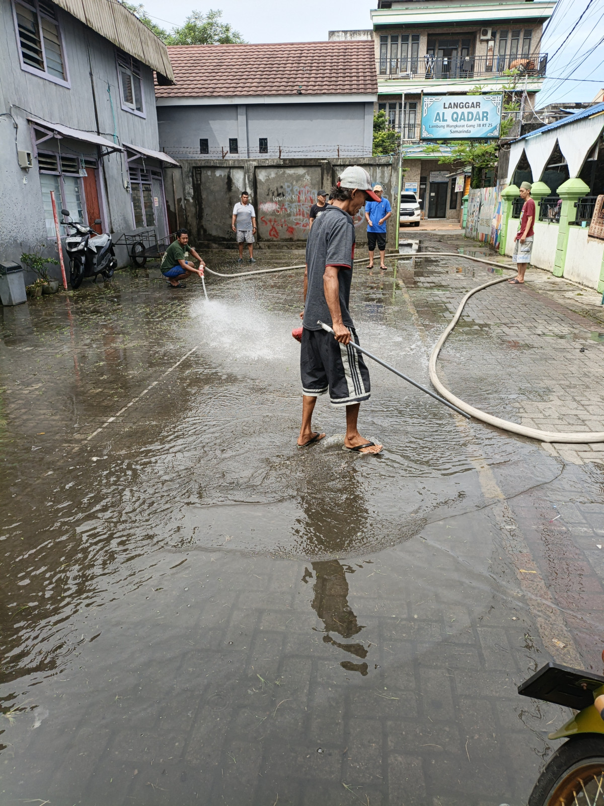 Kerja bakti warga dan dasawisma sederhana RT 25 Kel Pelita