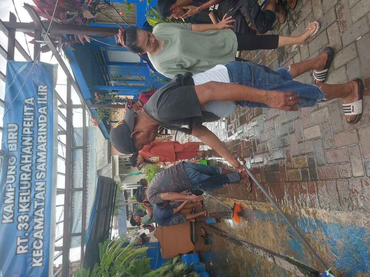 Kerja bakti Blok. A jl. A. Azis Samad