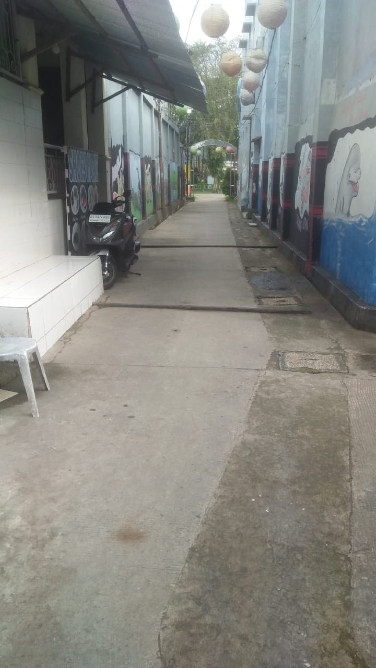 Gotong royong di GG taman dan GG Al kautsar