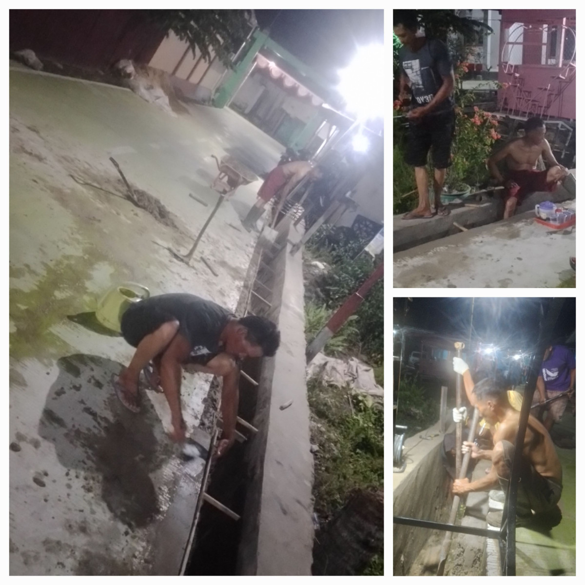 Finishing pondasi parit