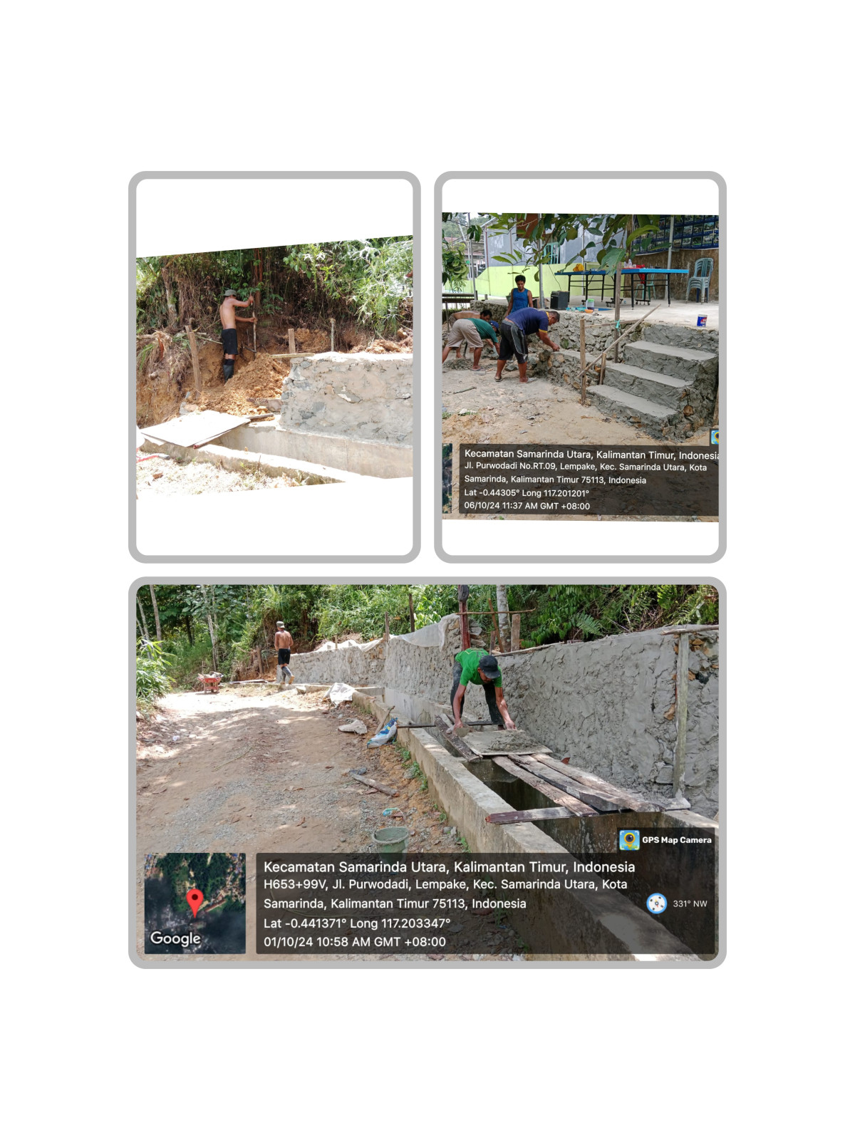 Gotong royong turap makam