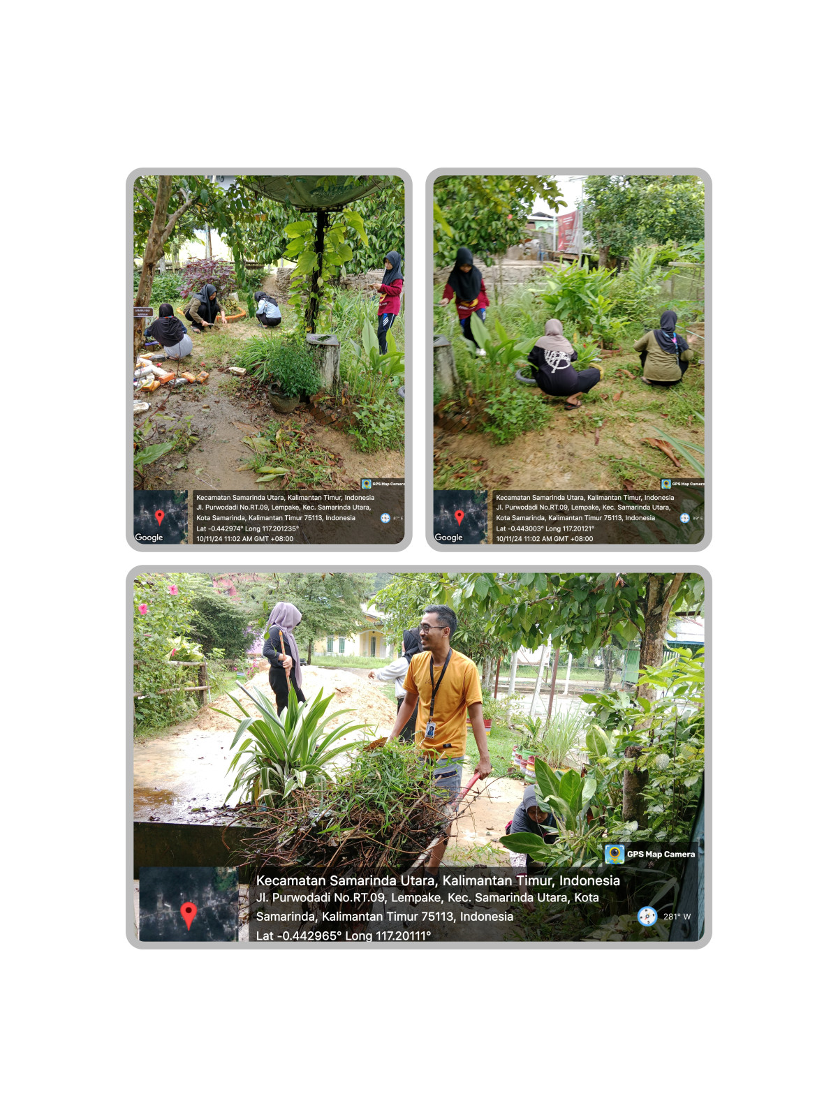 Gotong royong lingkungan dan toga