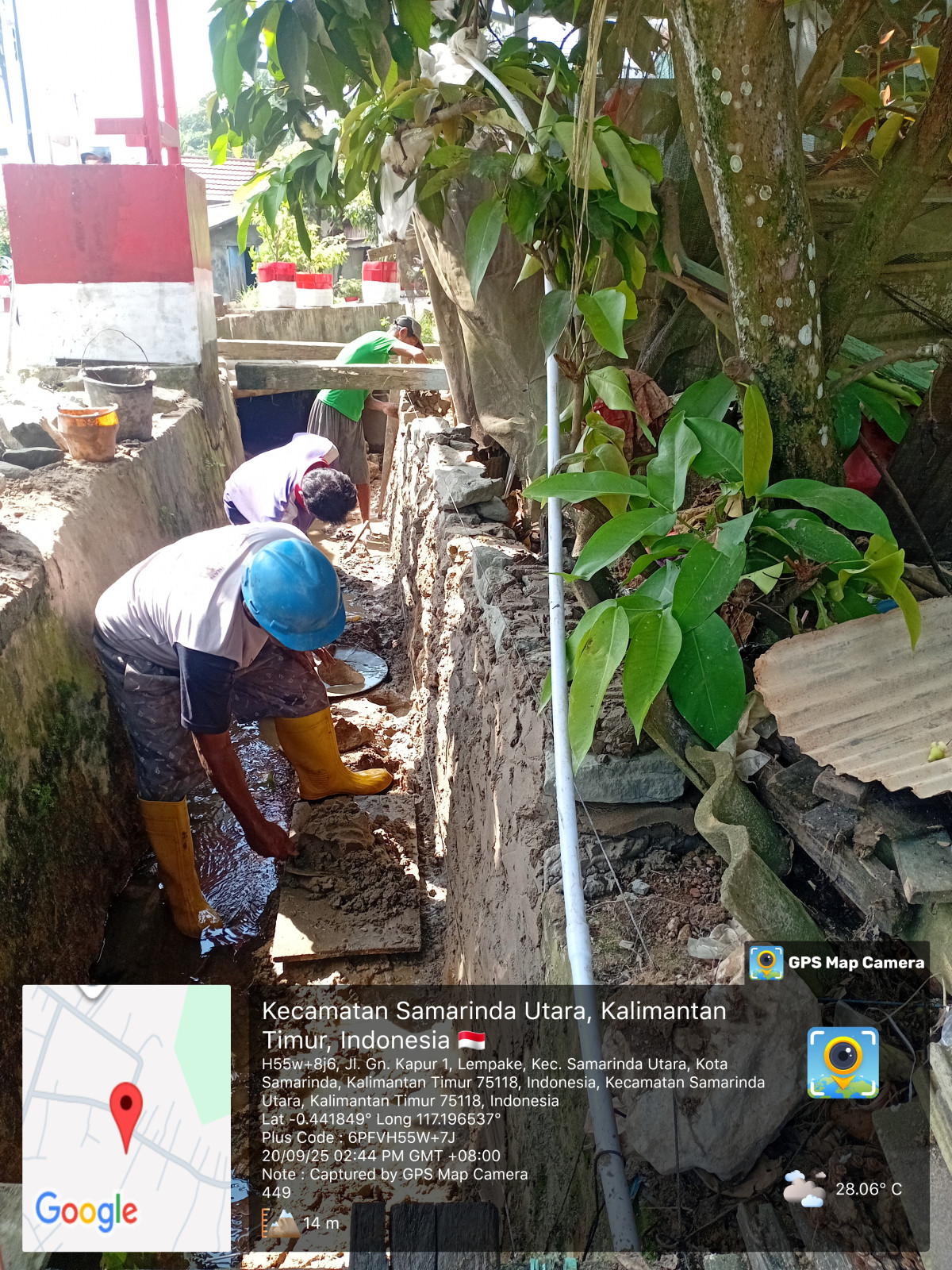 Membuat pondasi paret