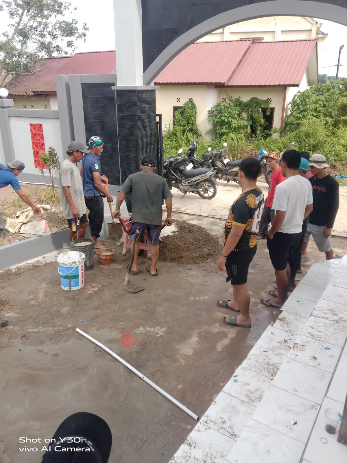 Pengecoran fasilitas Kuburan