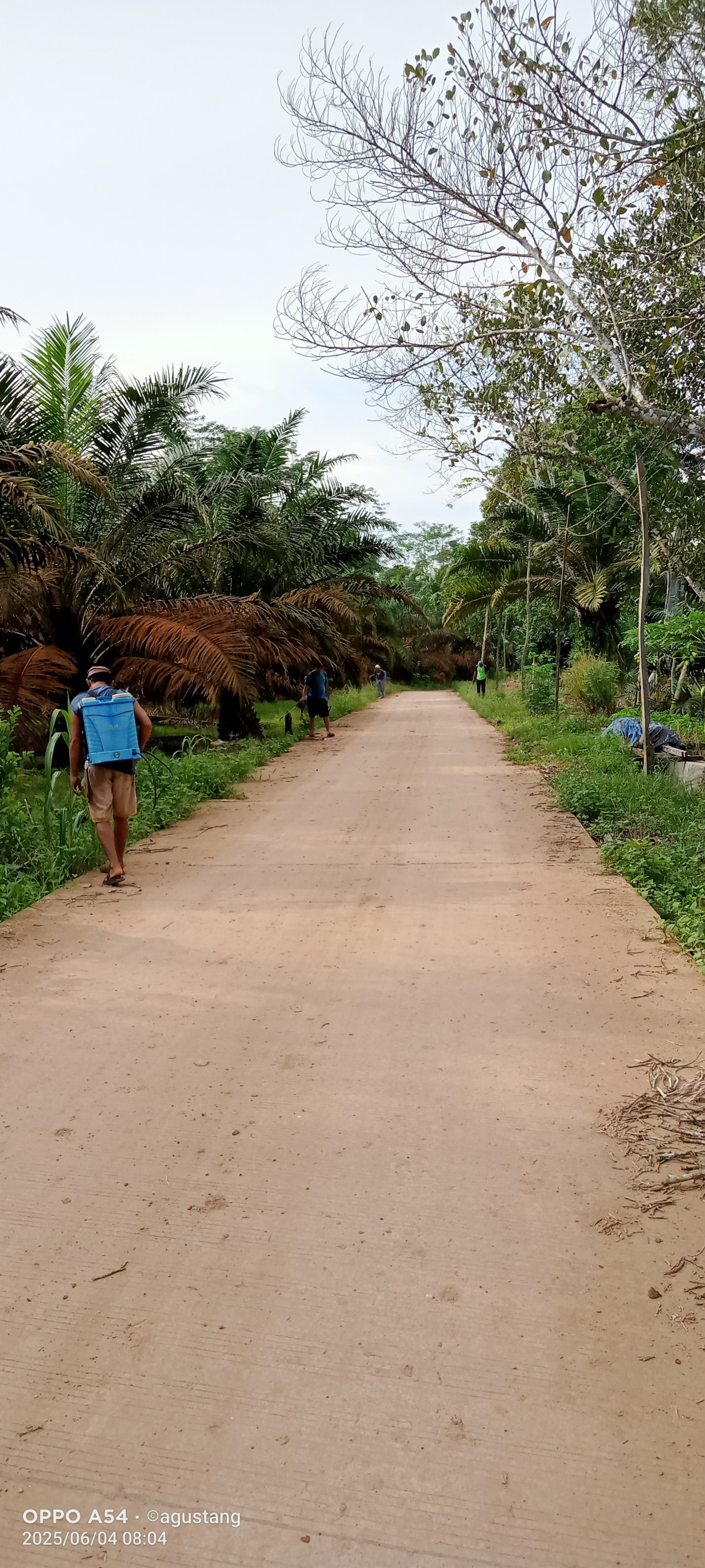 Penyepraian pinggir jalan jalur RT 35