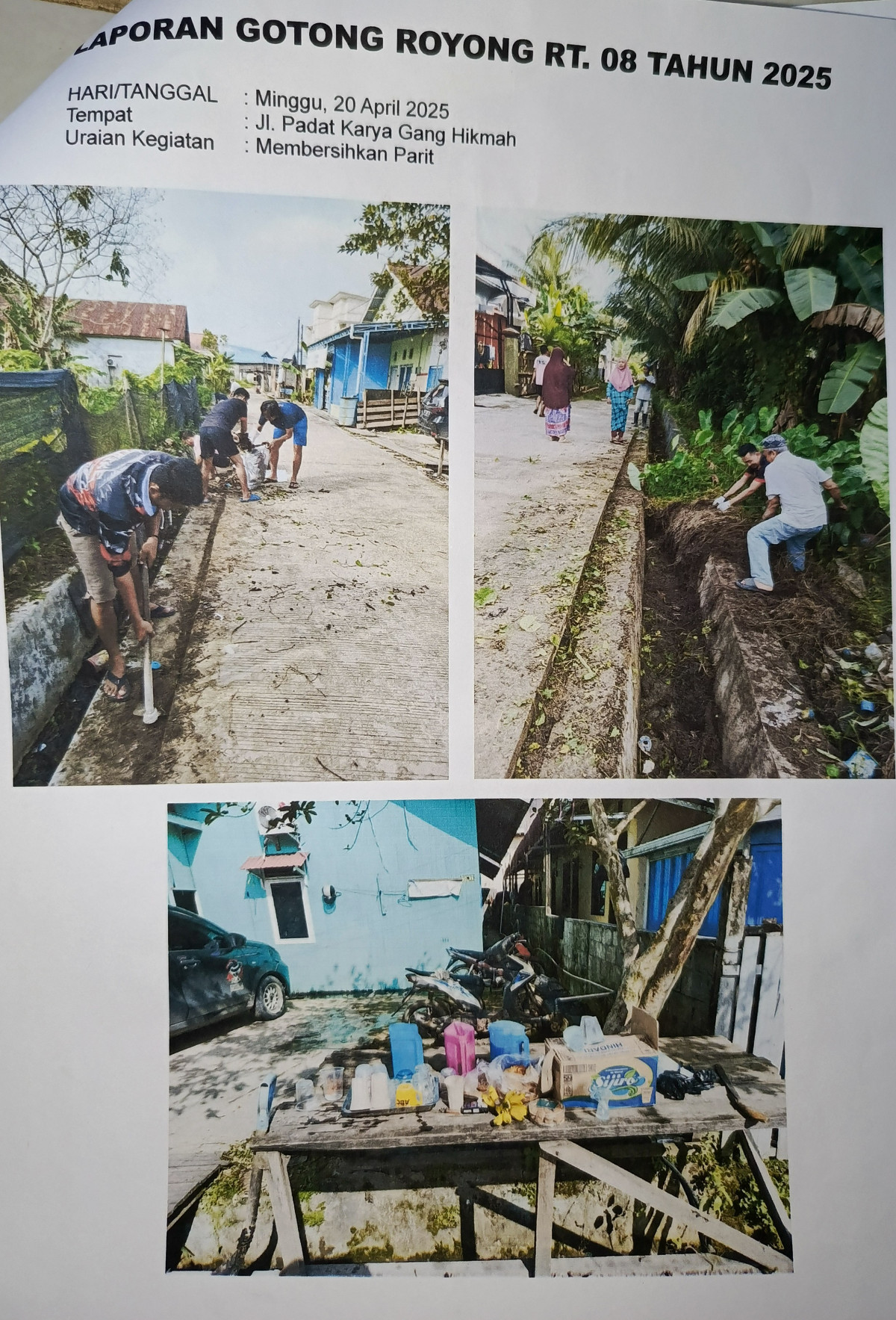 Gotong royong RT 08