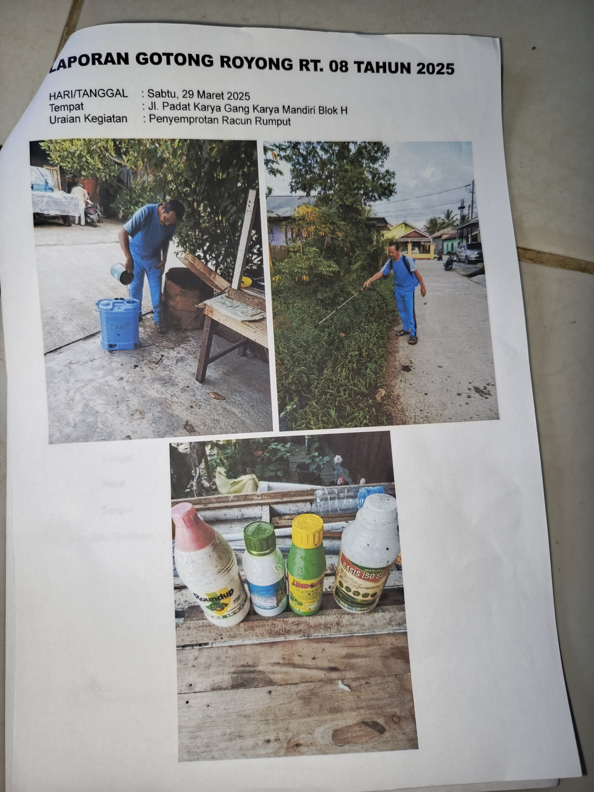Gotong royong RT 08