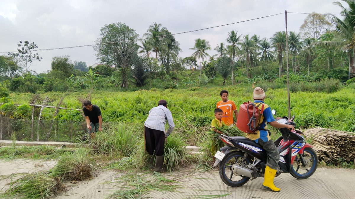 gotong royong sekitar rt 12