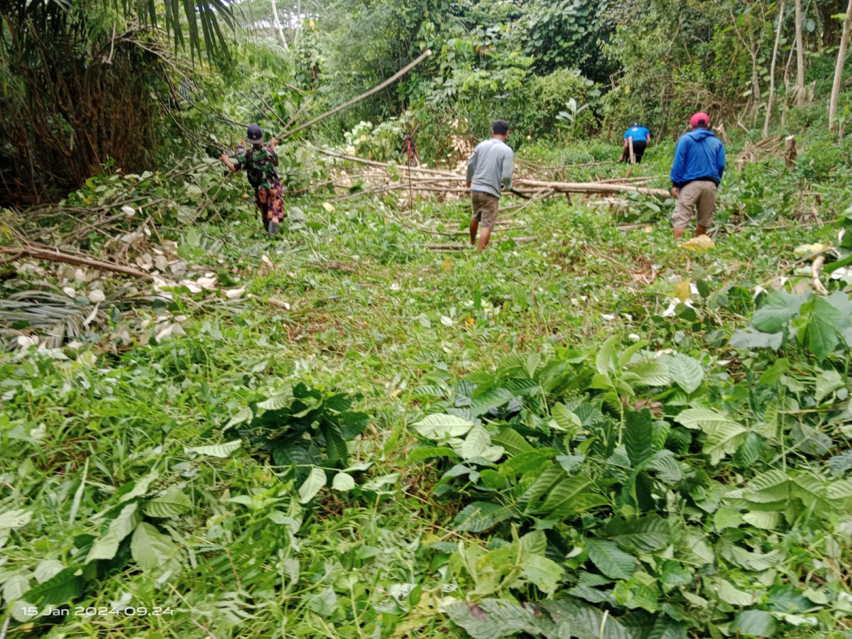 perbersihan rumput sekitar rt. 31
