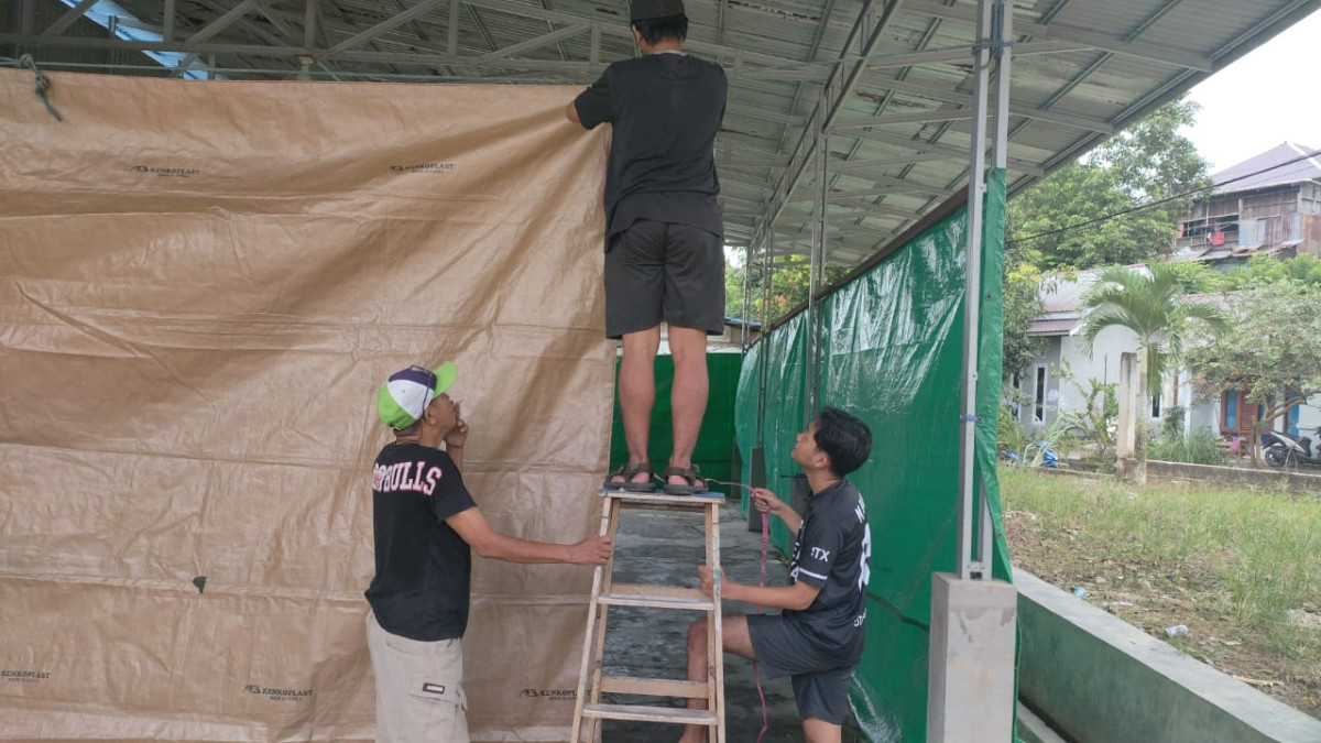 Gotong royong pembuatan TPS