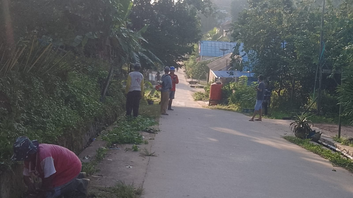 Bersihkan paret dan potong rumput