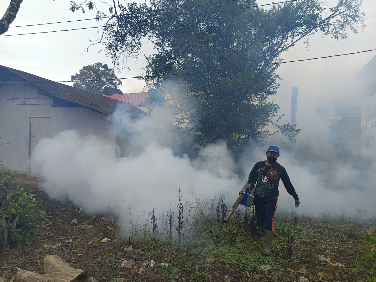FOGGING DI LINGKUNGAN RT 18