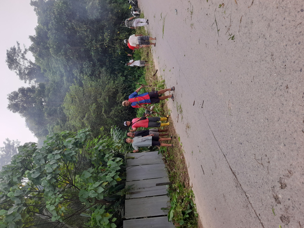 Gotong royong jl.meranti talangsari