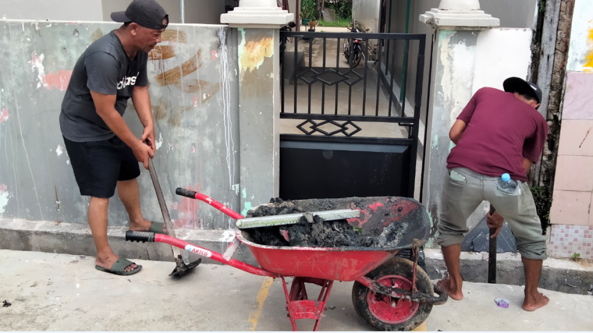 Kerja Bakti di Blok i dan Blok J