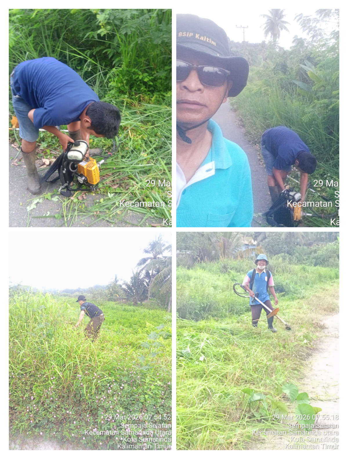 Kerja Bakti jalan poros