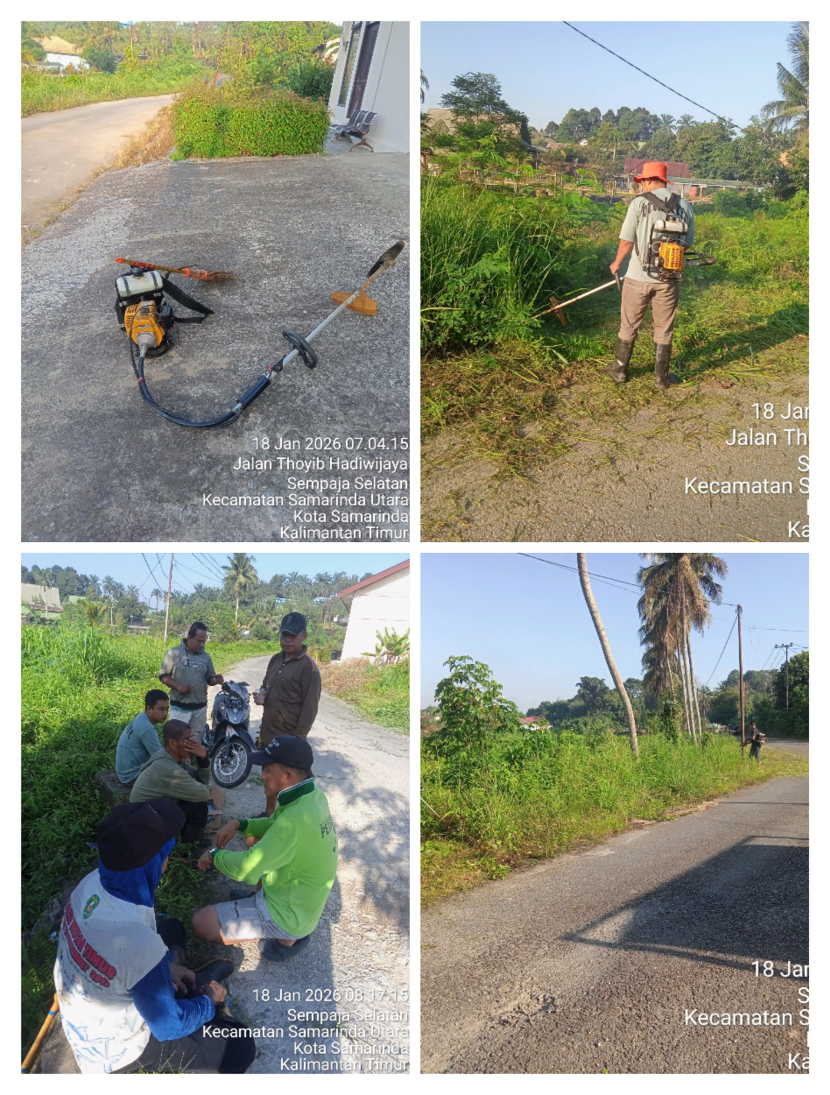 Kerja Bakti jalan poros