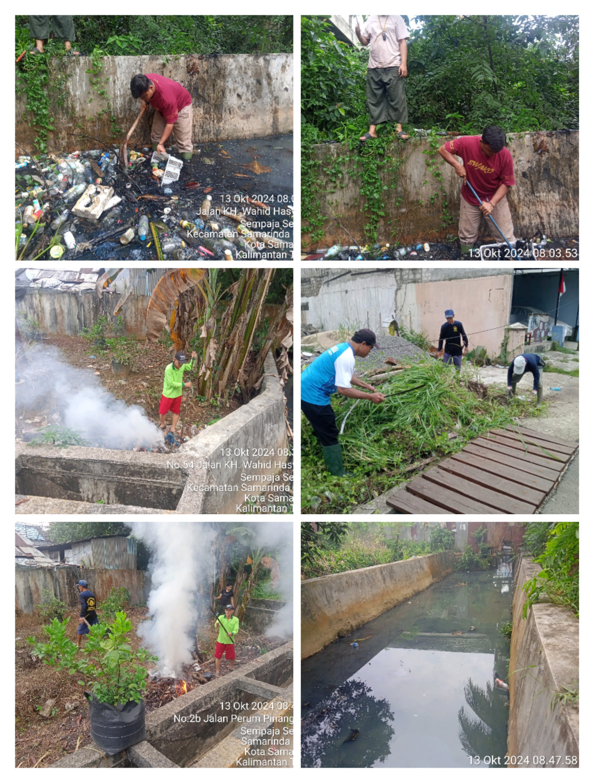 Pembersihan parit dan jalan poros