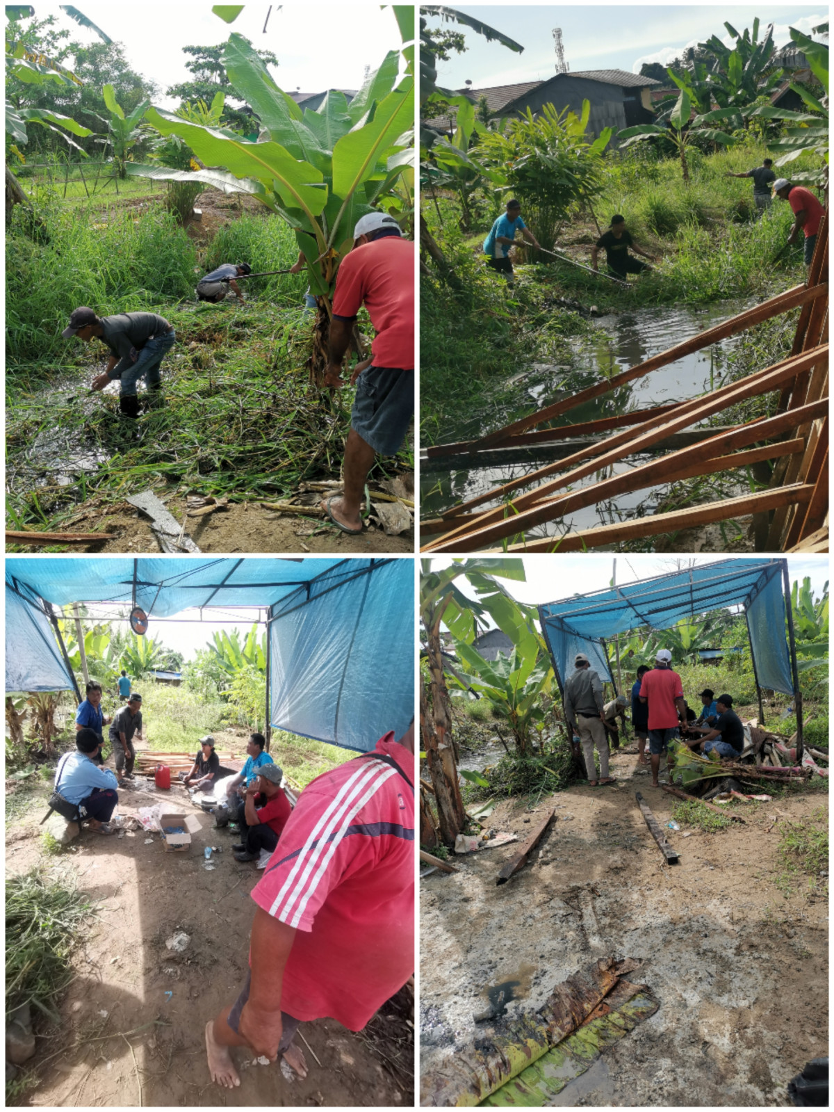 Gotong Royong bersihkan parit