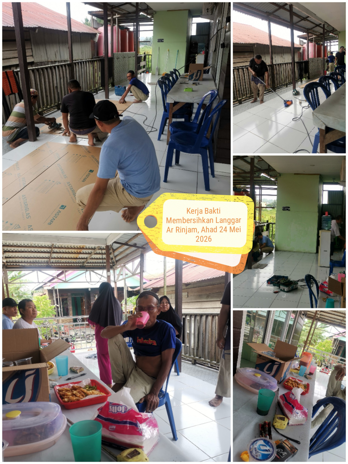 Kerja Bakti Membersihkan Langgar Ar Rinjam