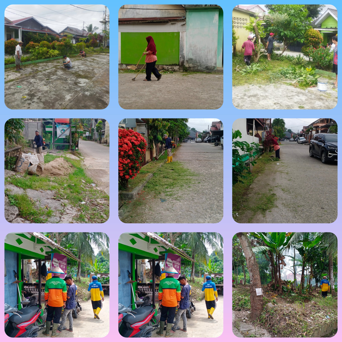 Gotong Royong di wilayah rt 14