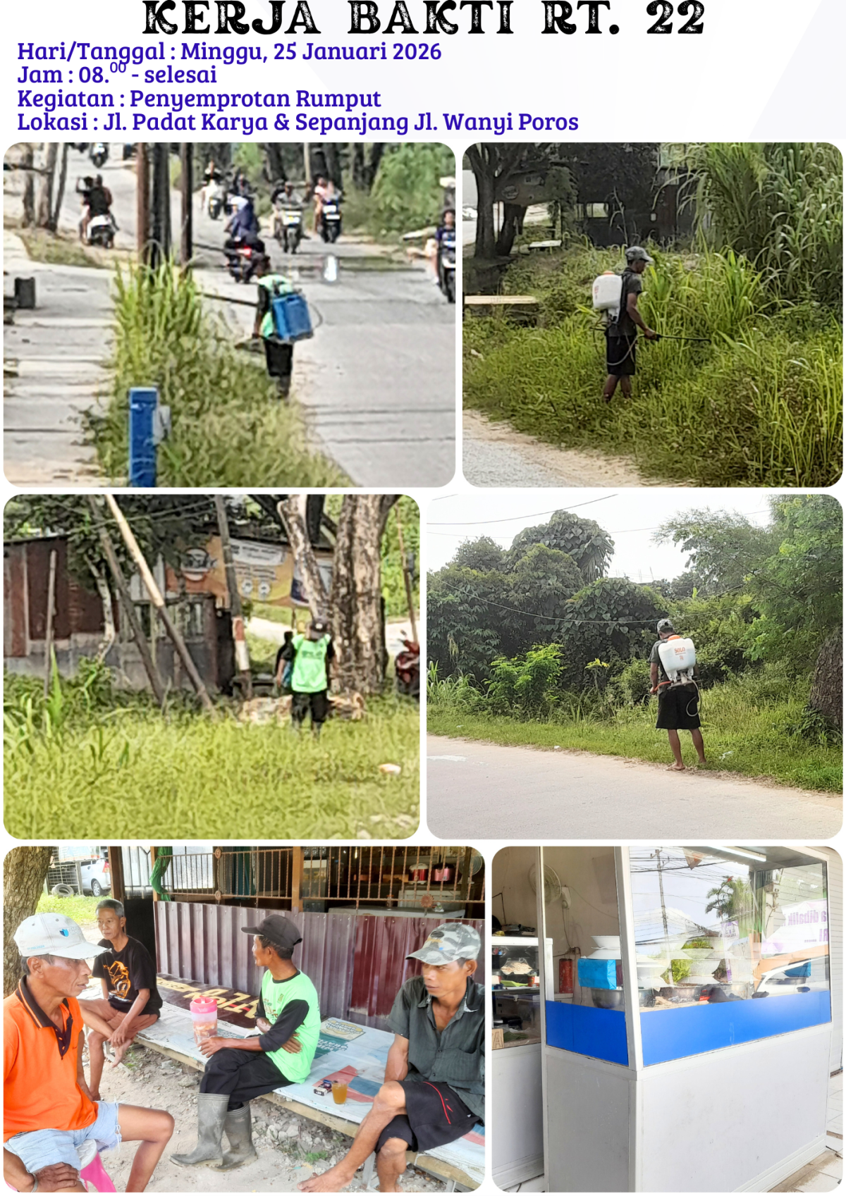 Penyemprotan Rumput