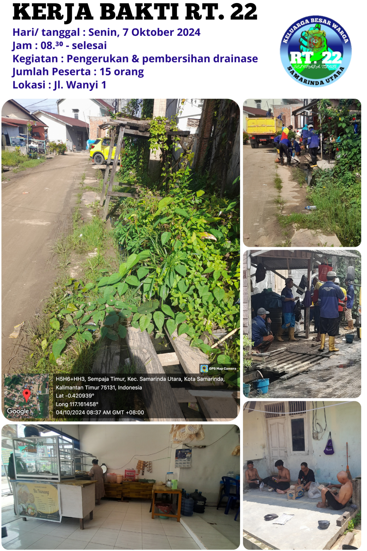 Kerja bakti di jl. Wanyi 1