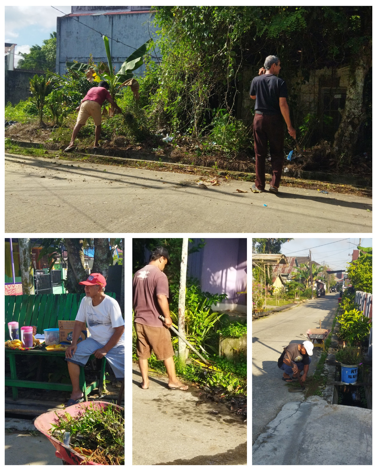 Kerja bakti di lingkungan RT 032 kelurahan Sempaja Timur