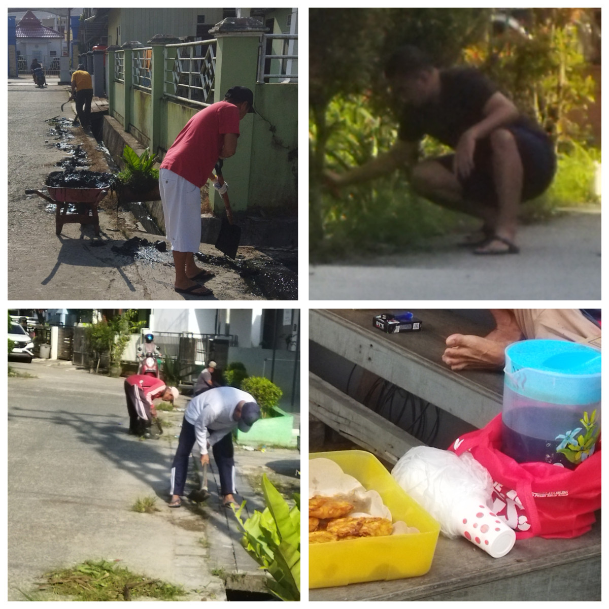 Kerja bakti di lingkungan RT 032 kelurahan Sempaja Timur
