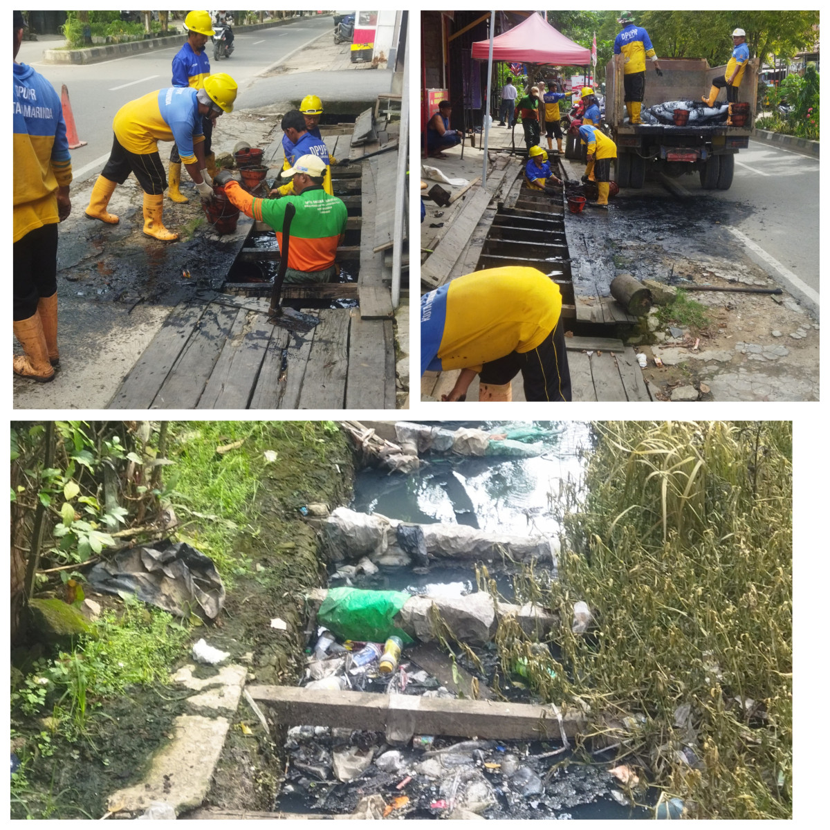 Kerja bakti lingkungan RT 32 jln Labu Siam