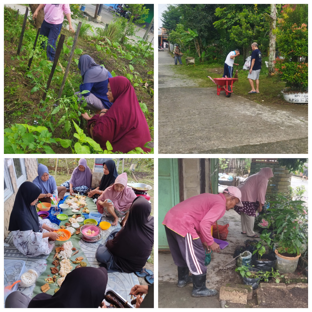 Kerja bakti lingkungan RT 32