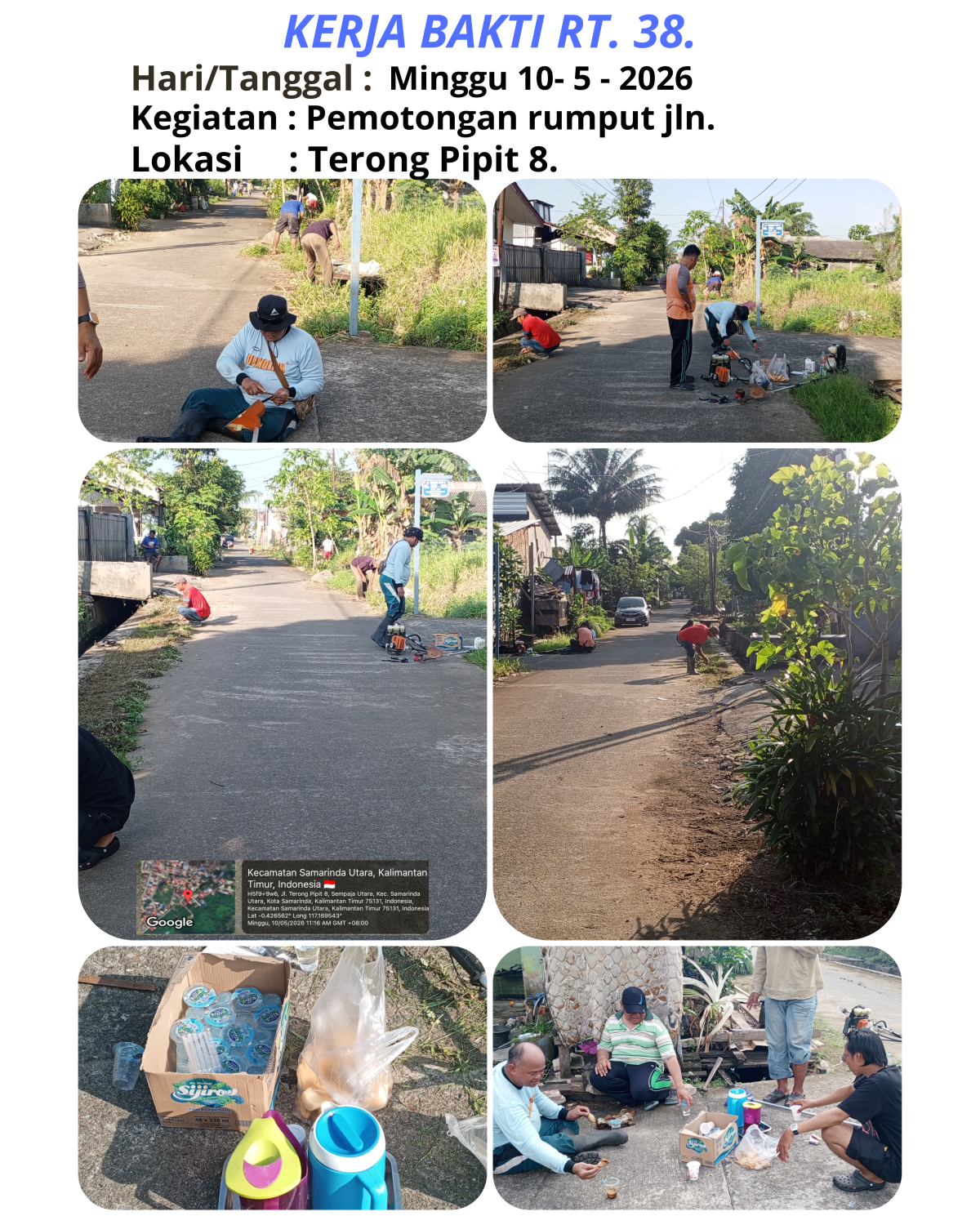 Pemotongan rumput jalan terong pipit 8