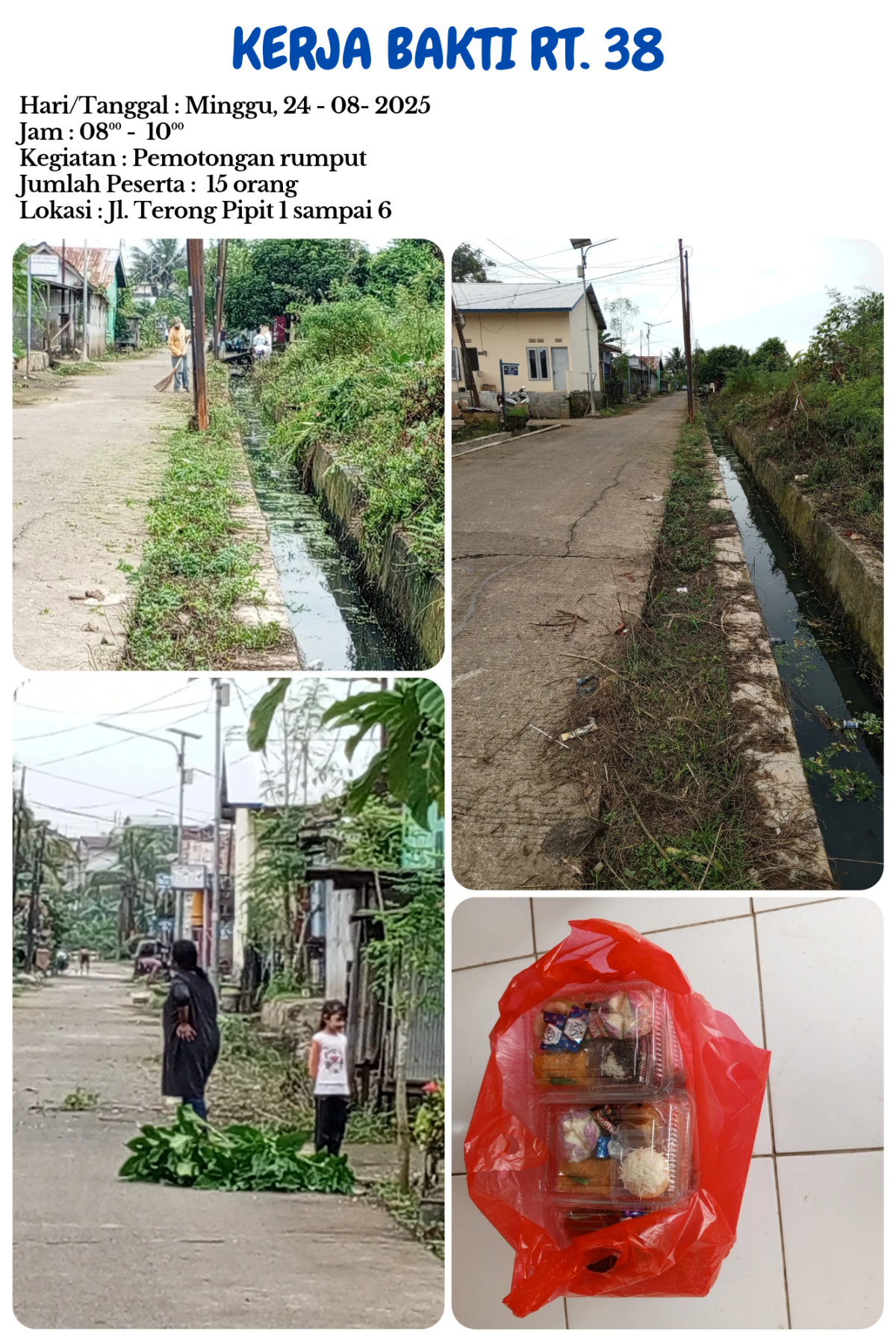 Pemotongan rumput terong Pipit 6