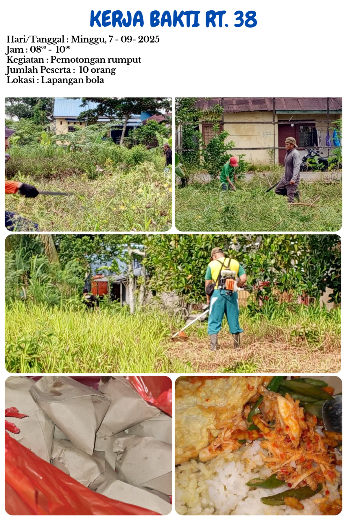 Pemotongan rumput lapangan