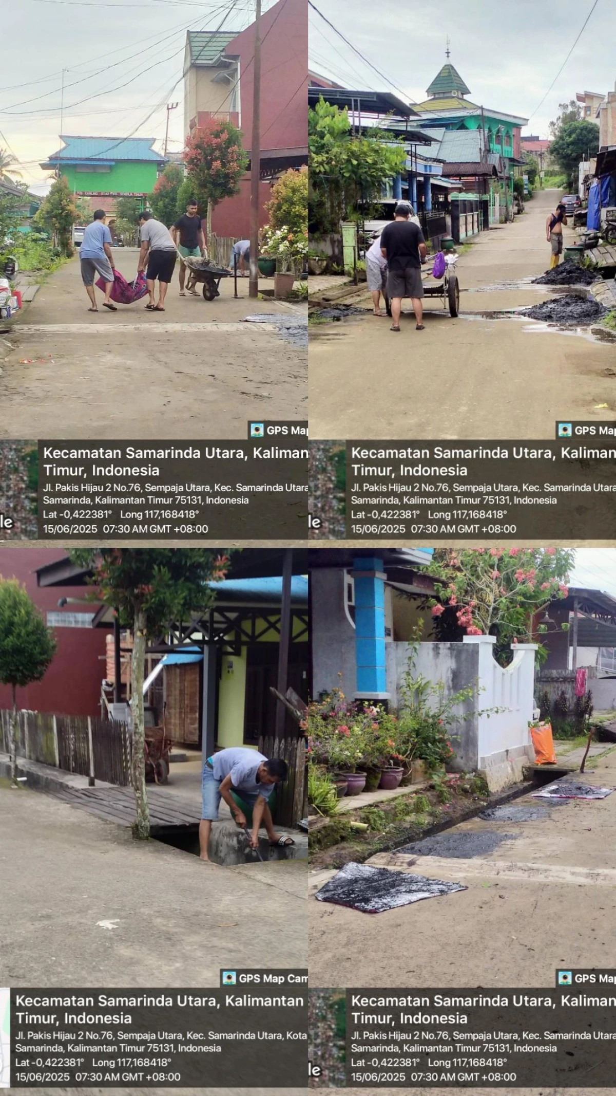 Pembersihan Drainase/Parit JL. Pakis Hijau 2