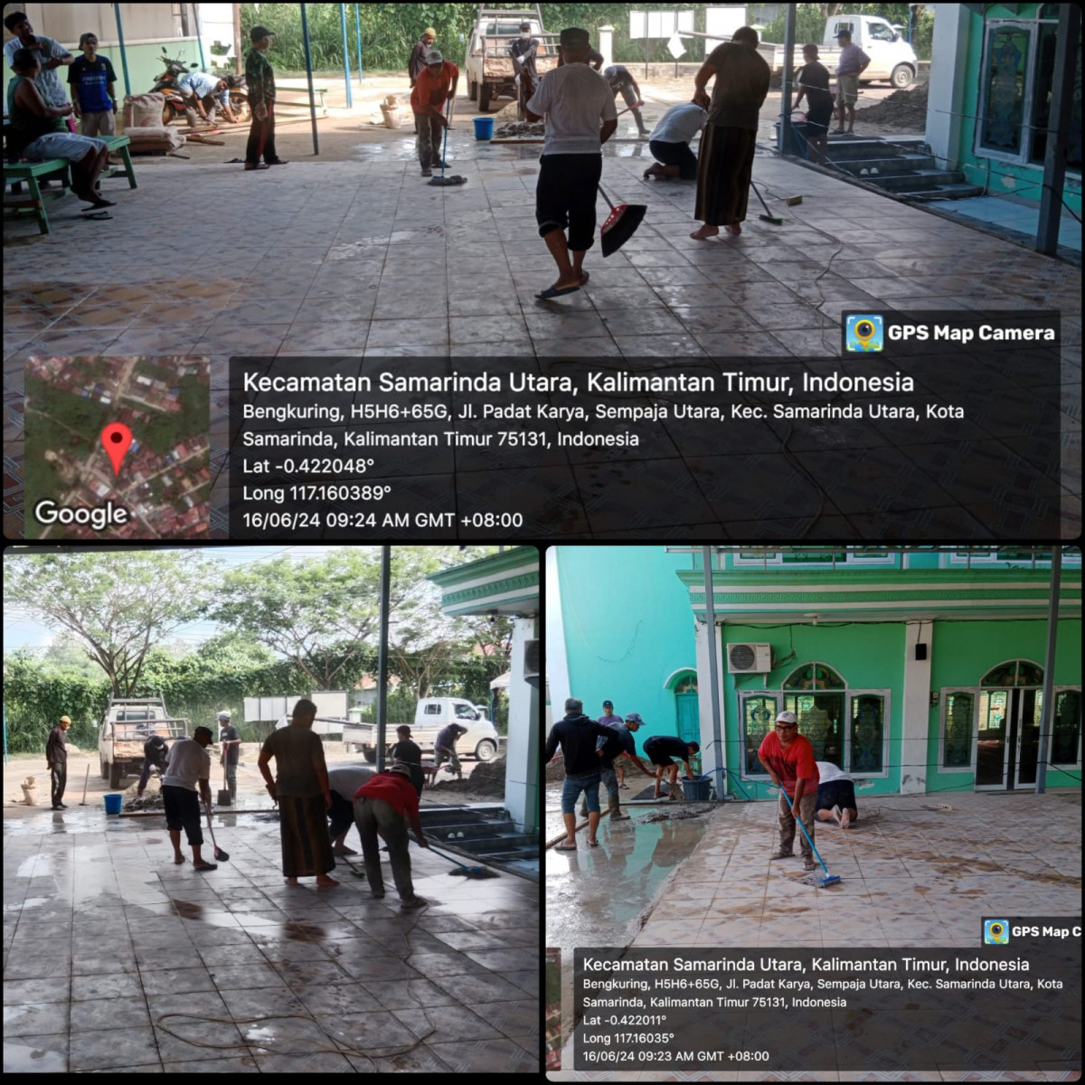 Persiapan qurban di masjid Al. Firdaus rt 54